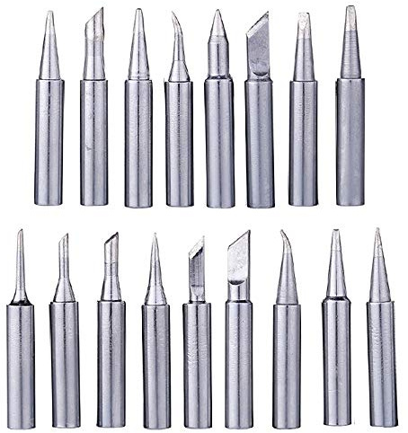 Gasea 17pcs 900M-T Soldering Iron Tips Kit, Lead-Free Replacement Solder Tips for Hakko, Radio Shack, TENMA, ATTEN, Quick, Aoyue, Yihua & Other Soldering Stations