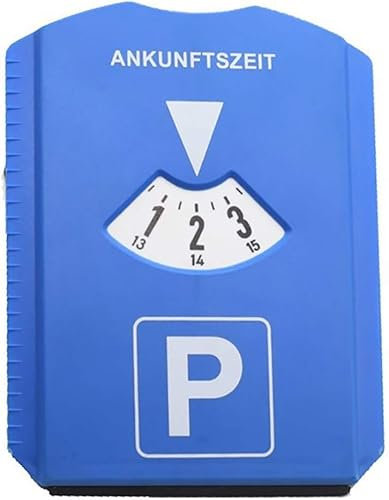 Galepromot Digital Parking Timer with Ice Scraper, Blue, 24 Hour Time Display, Car Winter Packing, Timer, Parking Gadgets