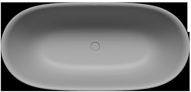 Kaldewei MEISTERSTÜCK OYO DUO Mod. 1050-4035, freistehende Badewanne, 1630x770mm, ohne Überlauf, 205043540663, Farbe: cool grey 30
