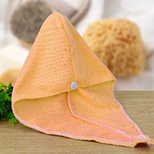 KXQYIKYI Toalla de Pelo seco rápidamente seco Microfibra Solid Turban Accesorios de baño Turban