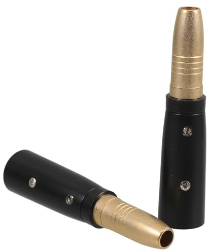Holibanna 2pièces Adaptateur TRS vers XLR Femelle Broches Connecteur Audio Mâle vers XLR Convertisseur pour Microphones Et Équipements Audio