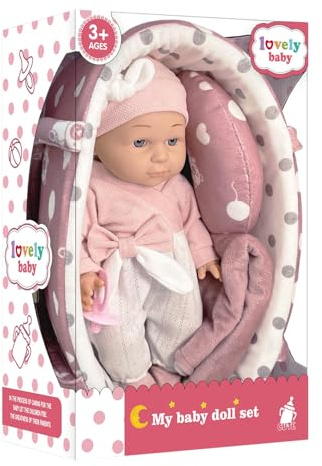 Générique Muñeca Reborn, Muñeca Reborn Infantil | Set de Muñeca Reborn Suave para Pequeños, Muñeca Reborn Falsa sin Peligro y sin Olor, para Fiestas, Celebraciones y Navidad