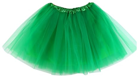 VilaGi Tulle Tutu Skirts for Women,Adult Tutu Skirt,Elastic 4 Layered Adult Tutu for Dance Ballet Skirts for Party Fancy Dress Outfit Costume for Women and Teens Girls,Green