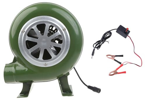 Vynetra Soufflet électrique portable pour barbecue - Démarreur à charbon de bois - 2900 tr/min - Ventilateur souffleur