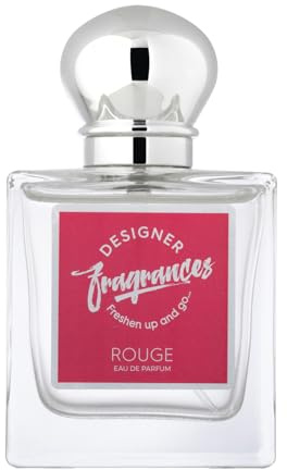 Designer Fragrances Rouge 50ml Women’s Eau De Parfum Spray - For Instant Freshness on The Go - Long Lasting Luxury Smelling Perfume for Your Face, Body and Skin – Great Female Gifts