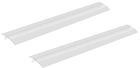 SOLUSTRE Copertura Protettiva per Forno Cucina in Silicone Trasparente 21 Pollici Antiscivolo Riempitivo per Fessure da Piano Cottura e Lavello Set 2 Pezzi Resistente al Calore