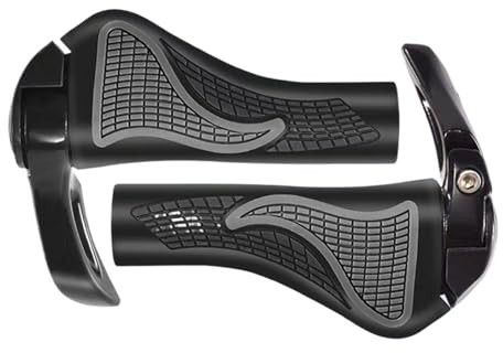 KIXZSAZ Cubierta de Manillar Ajustable, Guantes de Agarre Bicicleta Suaves y cómodos para Diferentes hábitos conducción, Modelo Universal 2,2 cm, Negro