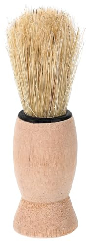 Garneck Bartrasierpinsel Herren Bartbürste mit Weichen Borsten Vintage Design Friseurbürste für Bartpflege und Haarfegerfunktion