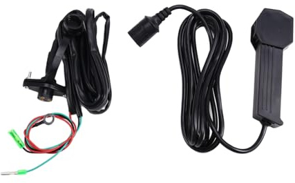 Generchin Pour Télécommande de Treuil Électrique Manuel Étanche 12V pour ATV UTV avec Câble de 9 Pieds, Unité de Contrôle de Treuil à Main.