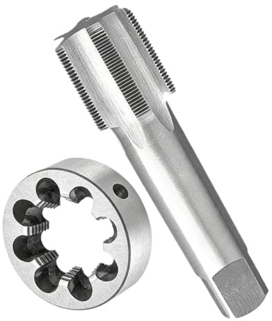 Set di maschi e filiere con filettatura metrica M56, utensili di maschiatura a macchina for mano destra con scanalatura dritta in acciaio ad alta velocità con passo da 1-5,5 mm(M56x4)