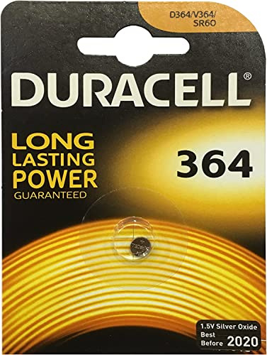 4x Duracell 364 1.5v Silver Oxide Watch Battery Batteries SW621SW D364 V364 SR60