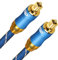 EMK Optical Audio Cable - Digital Toslink S/PDIF, 1.8M, 24K Gold-Plated, Blue, Compatible With Playstation, Sound Bar