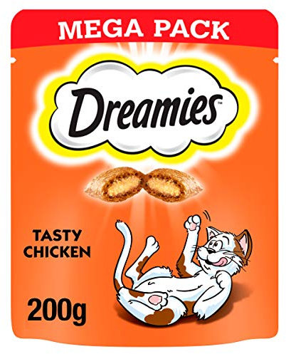 Dreamies Cat Treats, Mega pack with Chicken, 200g