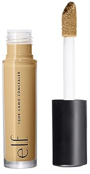 e.l.f. 16HR Camo Concealer, volle Deckkraft, hochpigmentierter Concealer mit mattem Finish, faltenfrei, vegan & tierversuchsfrei, Medium Sand