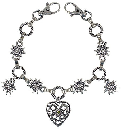 Charivari Kette mit Herz zu Dirndl und Trachten - Strass Schmuck für Damen