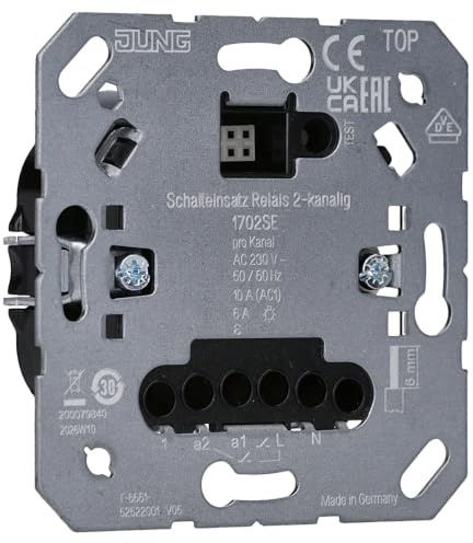 JUNG Schalteinsatz Relais 1702SE 2-kanalig Elektronischer Schalter