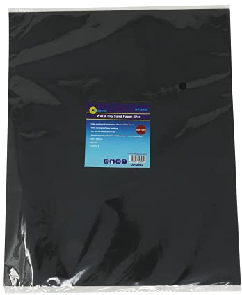 Dapetz ® Wet and Dry Sandpaper Assorted for Automotive Sanding, 9 x 11 inch Extra Large 500 Grit Sandpaper, Abrasive Paper Sheet 230 x 280mm Pack of 2