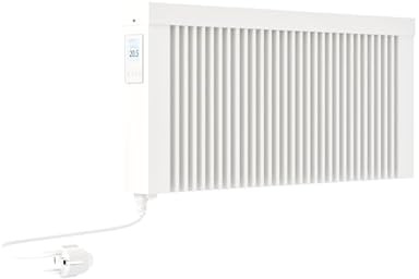 eVARMO Areo Smart Base 800 W Elektroheizung Wandmontage - Elektroheizkörper mit Thermostat - Elektrische Heizung Smart Home - App steuerbare Heizung WLAN steuerbar - Kompakte digitale Elektroheizung