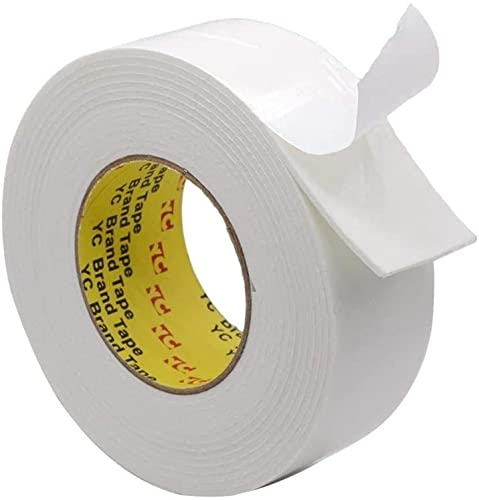 RAN Klebstoffkissen, Schaumwetter-Strippenwetter-Strippen for Türen Schwamm doppelseitig Acrylschaumklebebänder Dichtung, Rohrleitungen, wasserdicht, sanitär, Handwerksdicke 0,08mm (Size : 35MM-50M)