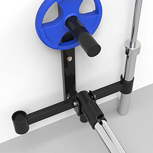 AHDFY 3 In1 T Bar Rudern & Hantelscheibenständer and Langhantel Ablageständer Wandmontage, Core-Trainer für Langhantelstangen mit 25 oder 50 mm Flexibles 360° Gelenk, max. Belastung 300 kg