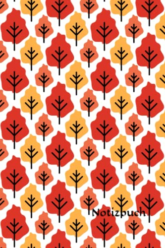 Notizbuch: Wald Notizbuch | 6x9 Zoll DIN A5 | 100 Seiten liniert | Herbst Notizheft | Bäume Tagebuch | Laubbäume Schreibheft | Naturtagebuch