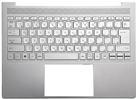 Laptop-Obergehäuseabdeckung C-Schale und Tastatur für for HP Envy 14-EB TPN-Q252 14-eb0775ng 0777 0750ng 0357ng 1777ng 1035nr 1376ng Silber JP Japanische Ausgabe
