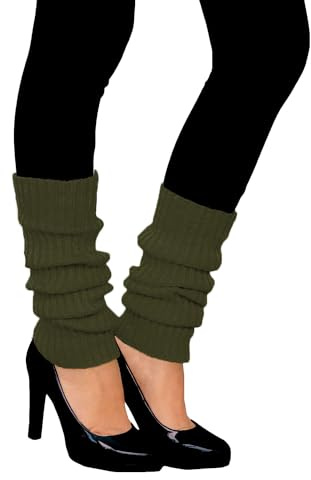 Oblique Unique® Sexy Damen Bein Stulpen Strümpfe für 80er Jahre 80s Motto Party Fasching Karneval Tanzen Aerobic Kostüm Accessoires