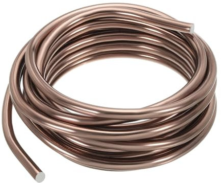 PATIKIL 3.2m /10.5 Piedi Filo di Allenamento per Bonsai, Steli di Filo Floreale Filo Albero in Alluminio Anodizzato per Fissaggio Rami Giardinaggio, Marrone