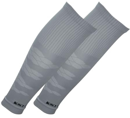 Tapedesign - TUBES PRO 1 paio di calzettoni da calcio (senza calzini), grigi per donne, uomini e bambini – Sleeves da calcio per parastinchi – Calze da calcio lunghe – Calze da calcio (taglia unica)