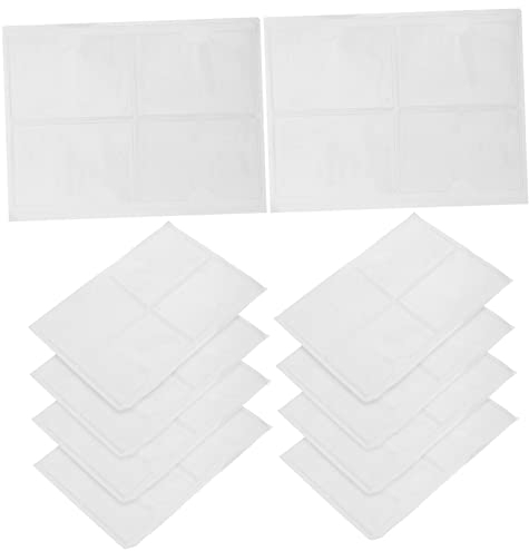 Parliky 100 Stück Selbstklebende Visitenkartenhalter 6 x 8,5cm Transparente Kunststofftaschen Zum Schutz Und Organisation Von Karten Für Büro Und Bürobedarf