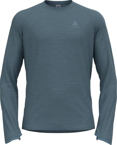 Odlo Löpartröja herr långärmad Essential Thermal I sportskjorta herr I sporttopp I Midlager I fitnessskjorta