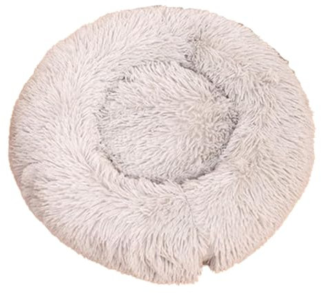 Weiches, Rundes Haustierbett Aus Plüsch, Beruhigendes Hundebett Mit Kuschelkissen – Katzenbett Für Hauskatzen | Schlafhütte Mit Plüschkissen Für Katzen, Hunde, Kätzchen