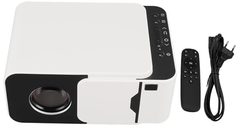 Mini Proiettore, Videoproiettore Portatile 4K HD con Bluetooth 5.4, Correzione Trapezio, Proiettore Home Theater Piccolo Proiettore per Film da Gioco a Soffitto per Esterni