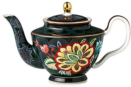Elegante teiera in porcellana Bone China serie pavone per cucina e caffè belle teiere