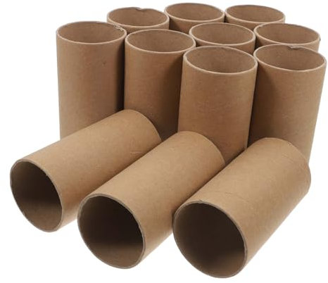 STOBOK 30 Stück Bastelrollen Pappröhren Rund 5,2cm ø Naturfarben Stabile Papierröhren Für Kinder Zeichnen Selbstgemacht Bastelprojekte Kindergarten Und Schule