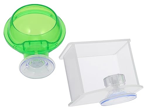 TOYANDONA 2Stücke Reptilien Wasserspender Praktische Trinkbecken für Eidechsen Geckos Transparente Automatische Wasserzufuhr Haustierzubehör
