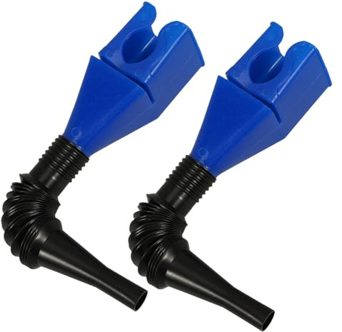 FIXOSHEE 2 pièces Entonnoir Huile Flexible avec Tuyau et Pince Entonnoir de Remplissage Pliable pour Voiture et Transmission Plastique Portable et Facile à Nettoyer