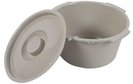 lmoikesz Cubo de repuesto para inodoro con asa y tapa, diseñado para sillas de inodoro todas las edades. Medio cubo para tapa silla repuesto. sin doméstico 7 cuartos.