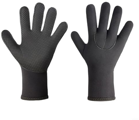 SCR - Guantes de goma de cloropreno de 3 mm para esnórquel, buceo, surf, natación, kayak, vela, paddleboard, esquí acuático, buceo y más (M)