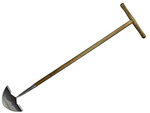 Faithfull Prestige Stainless Steel Edging Iron with Ash Handle Length 1000mm