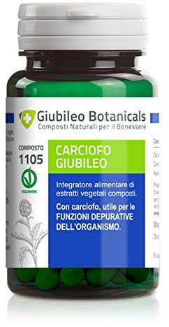 Integratore 100% naturale con CARCIOFO utile per le funzioni depurative dell'organismo, con CARDO e ASPARAGO - 50 capsule