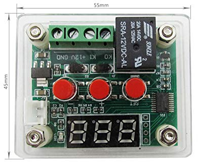 Q-BAIHE Digitaler Thermostat Hohe Präzision Digitalanzeige Temperaturregler Modul Kühlung Heizung 24V