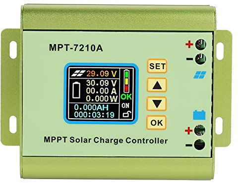 MPT-7210A LCD-Display aus Aluminiumlegierung MPPT Solarpanel-Laderegler für Lithium-Batterie