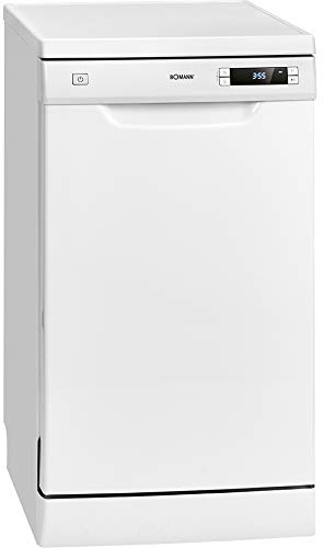 Bomann Lavastoviglie | Stand/Sottopiano | Versione da 45 cm | 10 soffitti | 6 programmi | Display a LED/indicatori di controllo | Temperature di pulizia 45 °C - 70 °C | GSP 7407 bianco