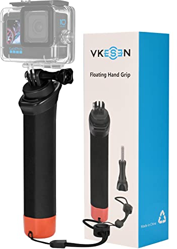 Vkesen Impugnatura Galleggiante per GoPro,bastone Impermeabile,Accessori per Action Cam,Compatibile con GoPro Hero 13/12/11/10/9/8/7/Max, DJI Osmo Action, AKASO e altre fotocamere sportive