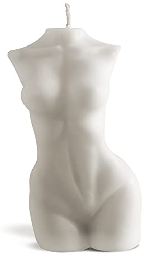 nudu - Body Candle - Vela decorativa de cera de abeja natural - Cera de soja - hecha a mano - decoración - sostenible - Mujer/Guy - Herra 79 g - Blanco/Crema