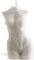 nudu - Body Candle - Vela decorativa de cera de abeja natural - Cera de soja - hecha a mano - decoración - sostenible - Mujer/Guy - Herra 79 g - Blanco/Crema