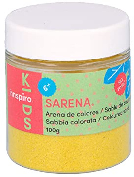 INNSPIRO Starker gelber Sand, 100 g, zur Dekoration und zum Basteln