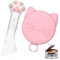 pegzherx Cover for Pets Can Food Cat Wet Food Spoon Multi-Functional Pet Can Supplies Set Cute Paw Shape for Pet Cat Dog Universal