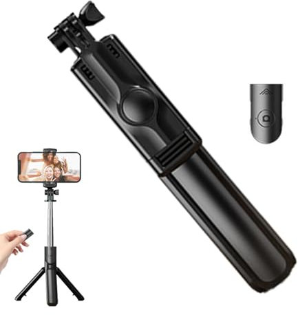 Yusheng Trípode Palo Selfie - Soporte para trípode para teléfono Celular con Control Remoto inalámbrico - Trípode para teléfono Selfie Stick para hogar, Viajes, vídeo y transmisión